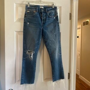 AE77 straight crop jeans